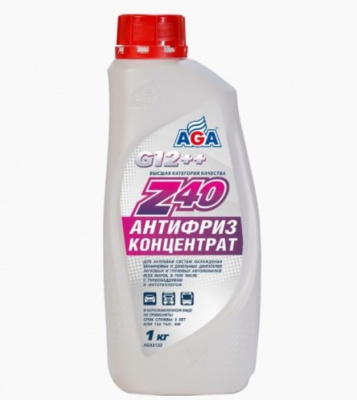 Антифриз красный 1кг AGA-Z40 G12++ /концентрат/